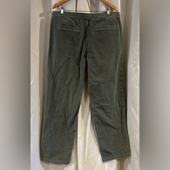VTG Empyre Pants Womens X-Large Green Baggy Hip Hop Skate Y2K Corduroy High Rise - Picture 5 of 8